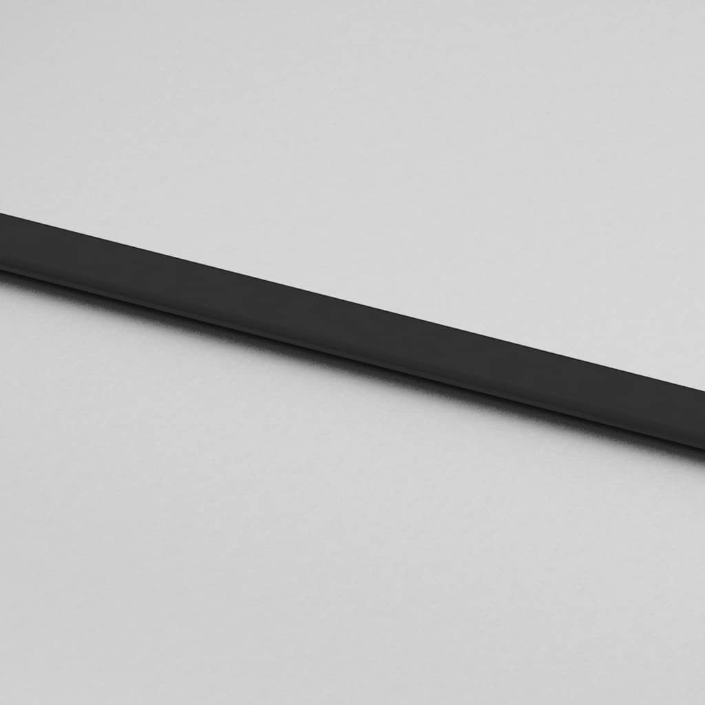 Sliding Door with Hardware Set Black 90x205 cm ESG Glass