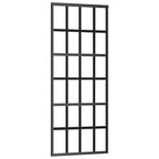 Sliding Door with Hardware Set Black 76x205 cm ESG Glass