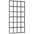 Sliding Door with Hardware Set Black 102x205 cm ESG Glass