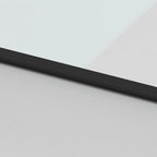 Sliding Door with Hardware Set Black 102.5x205 cm Tempered Glass