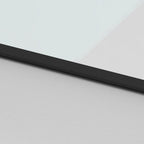 Sliding Door with Hardware Set Black 76x205 cm Tempered Glass