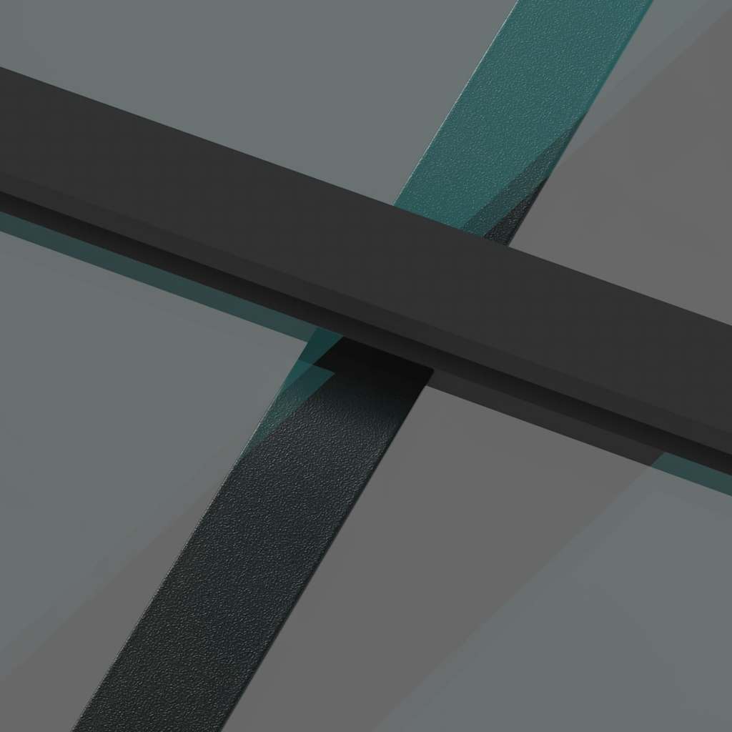 Sliding Door with Hardware Set Black 102.5x205 cm Tempered Glass