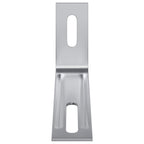 Anti Tip Bracket Plain 2 pcs Silver 74.5 x 15 x 32 mm Iron