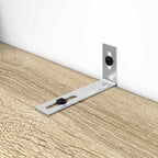 Anti Tip Bracket Plain 12 pcs Silver 74.5 x 15 x 32 mm Iron