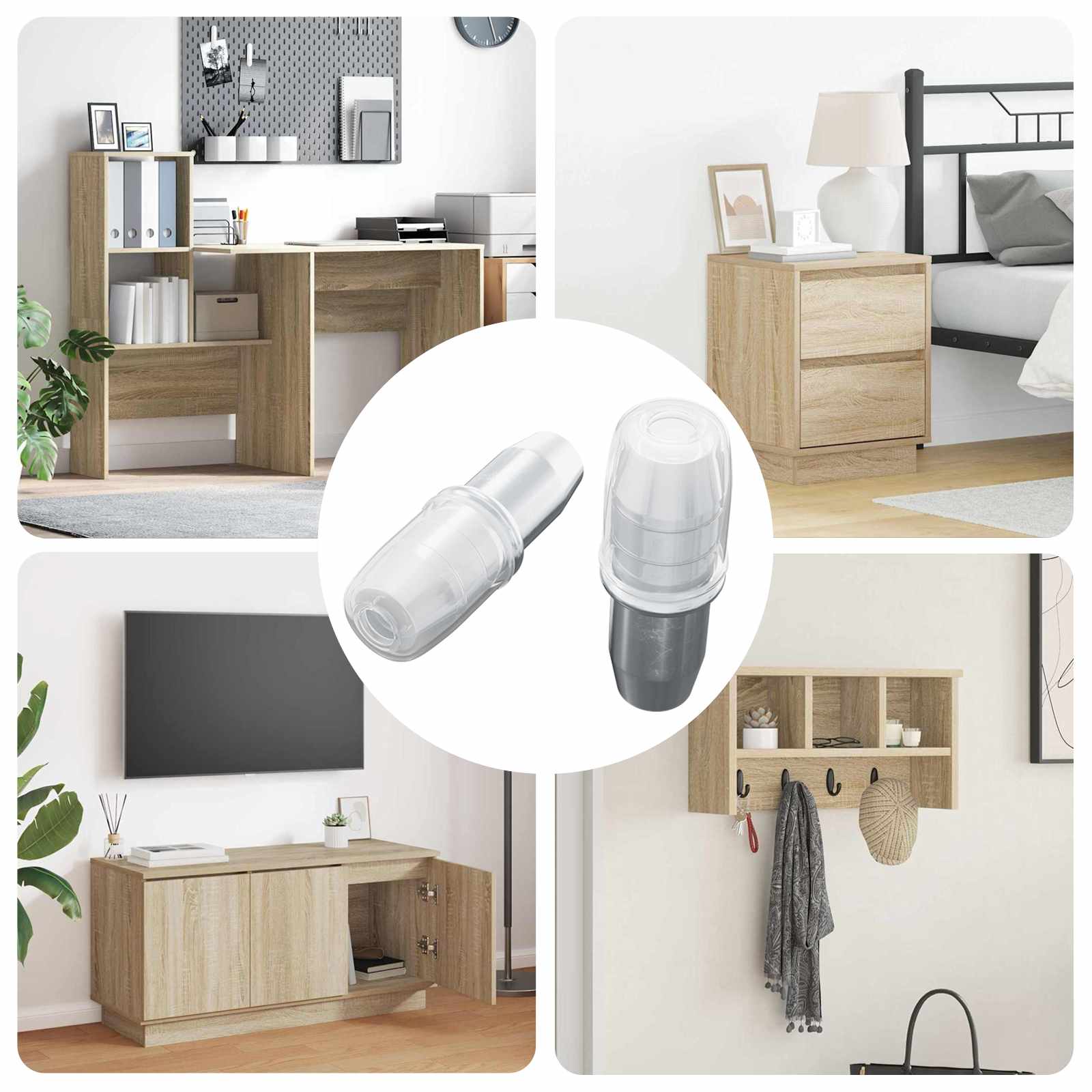 Shelf Peg 2 pcs Silver 7 x 16 mm Iron