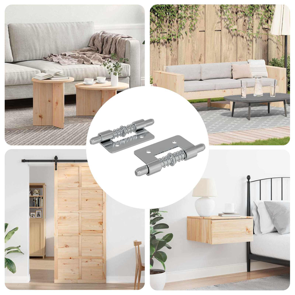 Latch 2 pcs Silver 46 x 17 x 1.2 mm Steel