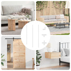 PVC Pipe 2 pcs White 12.2 x 1.8 x 500 mm Mterialpp and PE