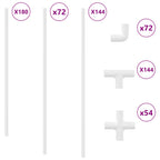 PVC Pipe 29 pcs White Mterialpp and PE