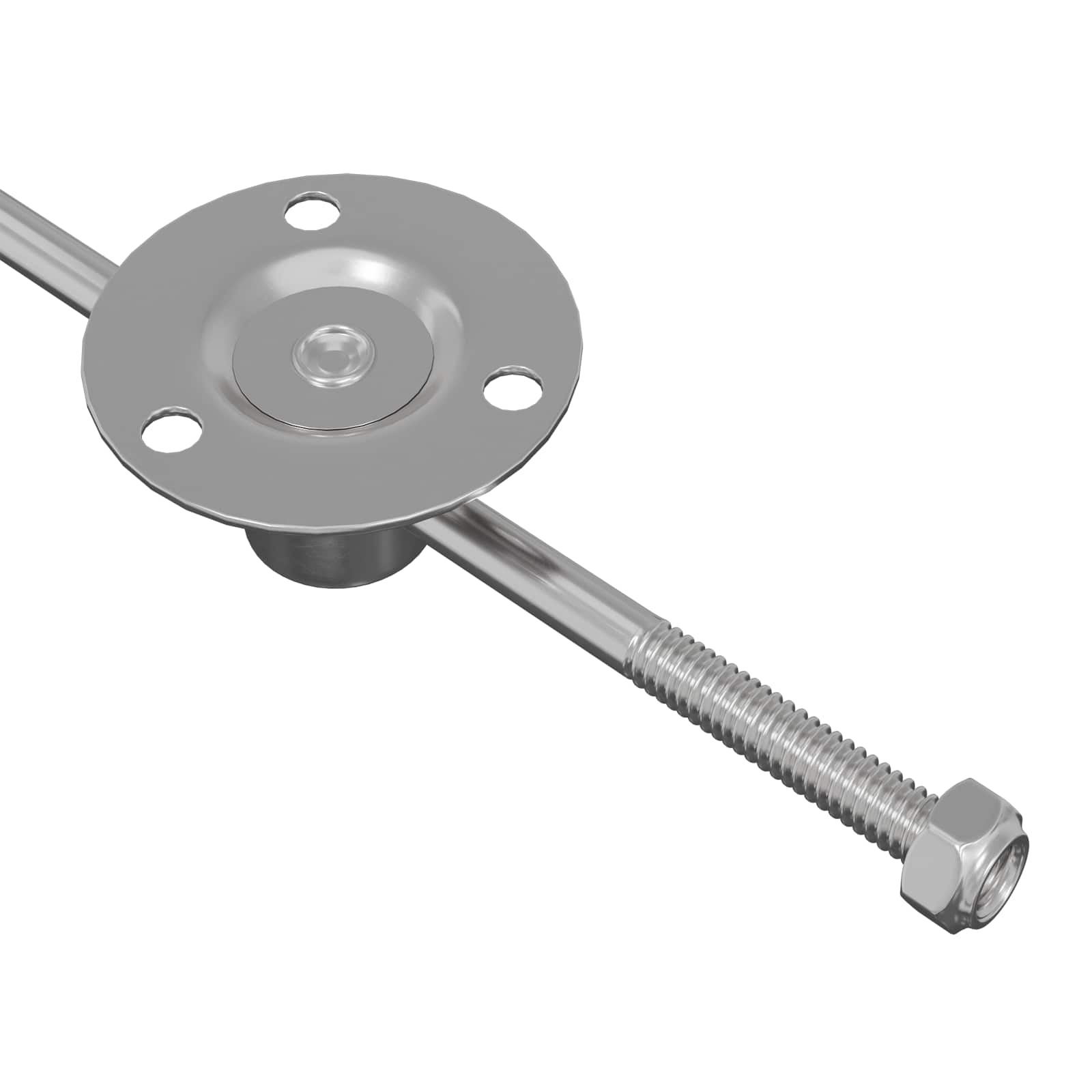 Gas Strut 12 pcs Silver 190 mm Iron