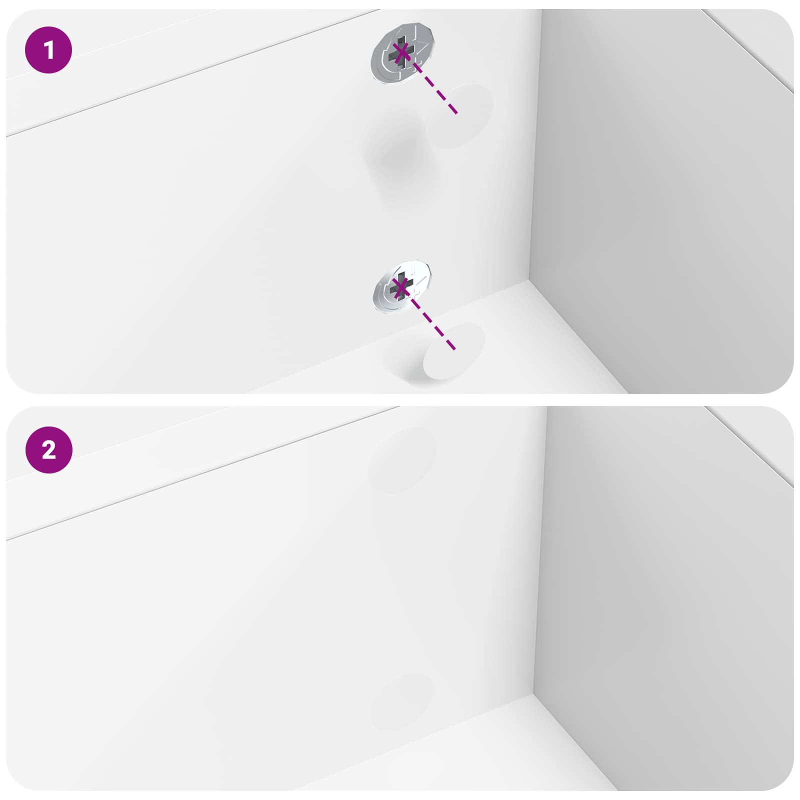 Sticker 2 pcs White Ø 20 x 0.5 mm Paper