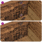 Self-adhesive Screw Cover 2 pcs Old Wood Ø 20 x 0.5 mm