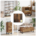 Self-adhesive Screw Cover 12 pcs Old Wood Ø 20 x 0.5 mm