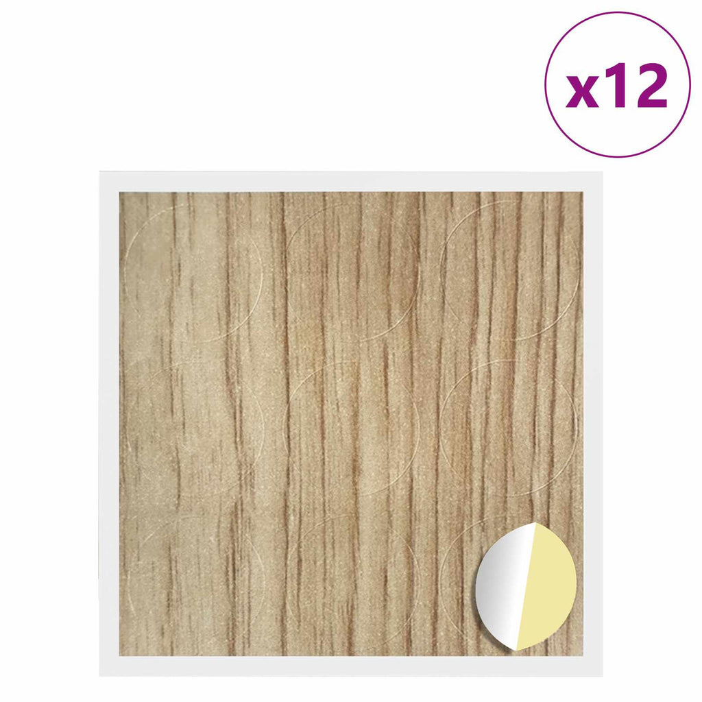 Self-adhesive Screw Cover 12 pcs Artisan Oak Ø 20 x 0.5 mm