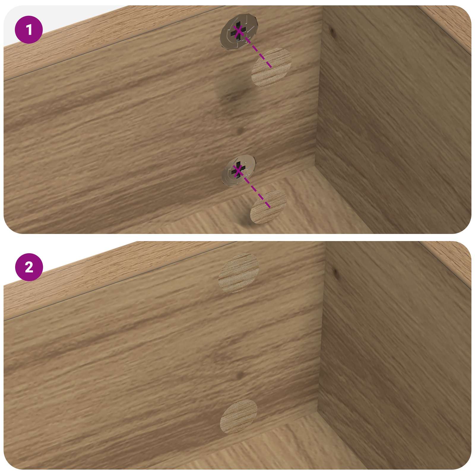 Self-adhesive Screw Cover 12 pcs Artisan Oak Ø 20 x 0.5 mm