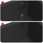 Self-adhesive Screw Cover 2 pcs Black Ø 20 x 0.5 mm