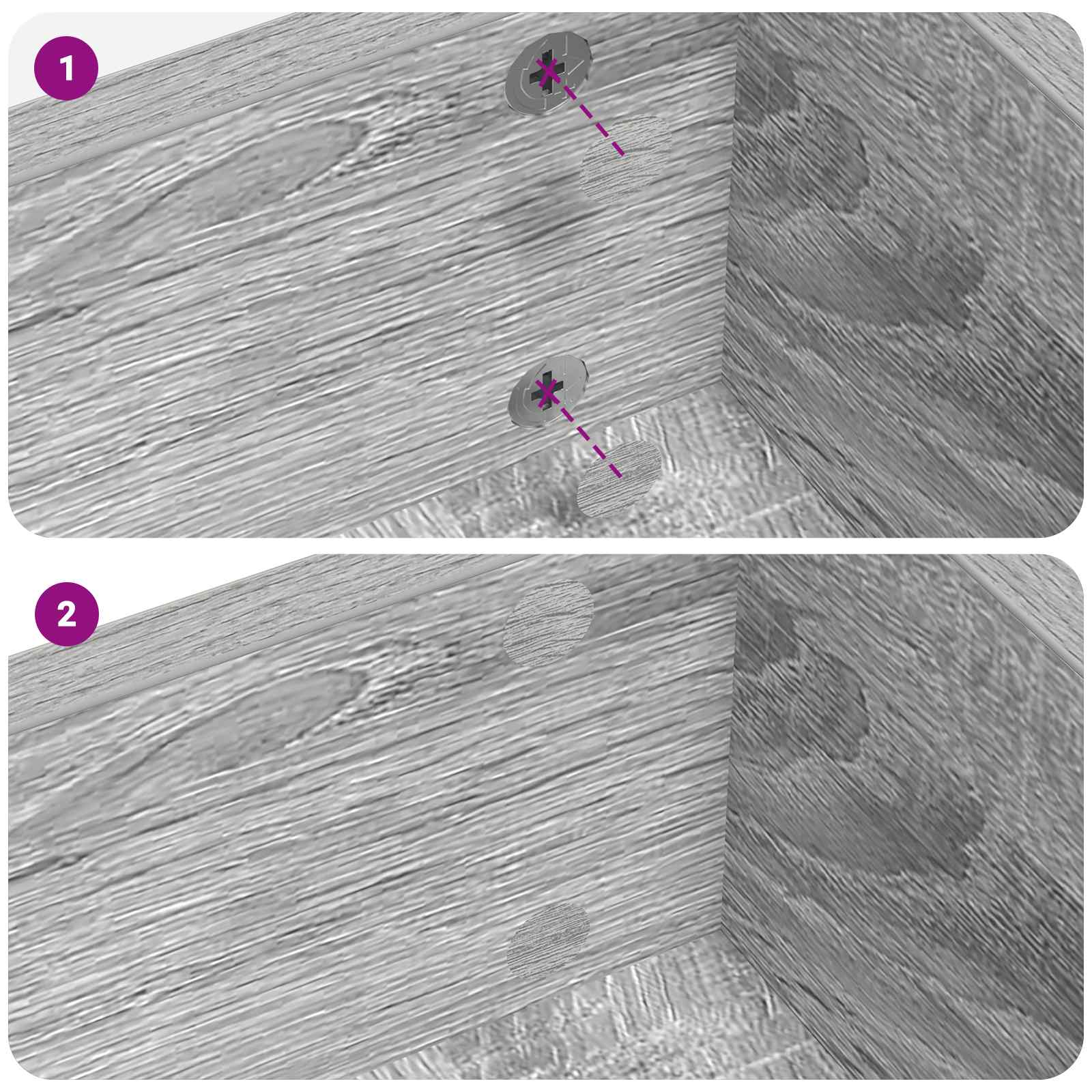 Self-adhesive Screw Cover 12 pcs Grey Sonoma Ø 20 x 0.5 mm