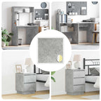 Self-adhesive Screw Cover 12 pcs Concrete Grey Ø 20 x 0.5 mm