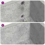 Self-adhesive Screw Cover 12 pcs Concrete Grey Ø 20 x 0.5 mm