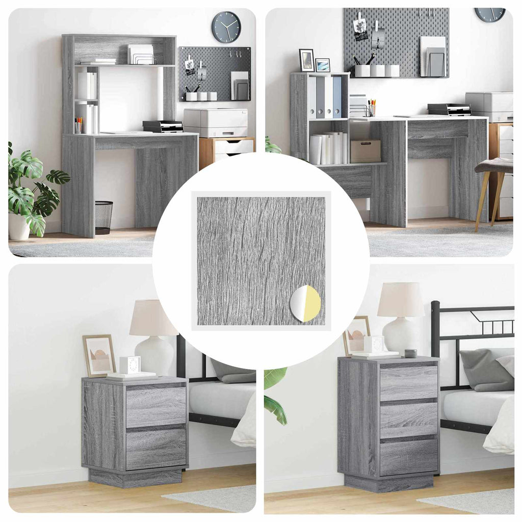 Self-adhesive Screw Cover 12 pcs Grey Sonoma Ø 20 x 0.5 mm