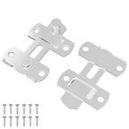 Door Latch 2 pcs Silver 70 x 8 mm Steel