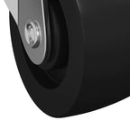 Swivel Castor 2 pcs Silver 60 x 60 x 50 mm Iron and nylon