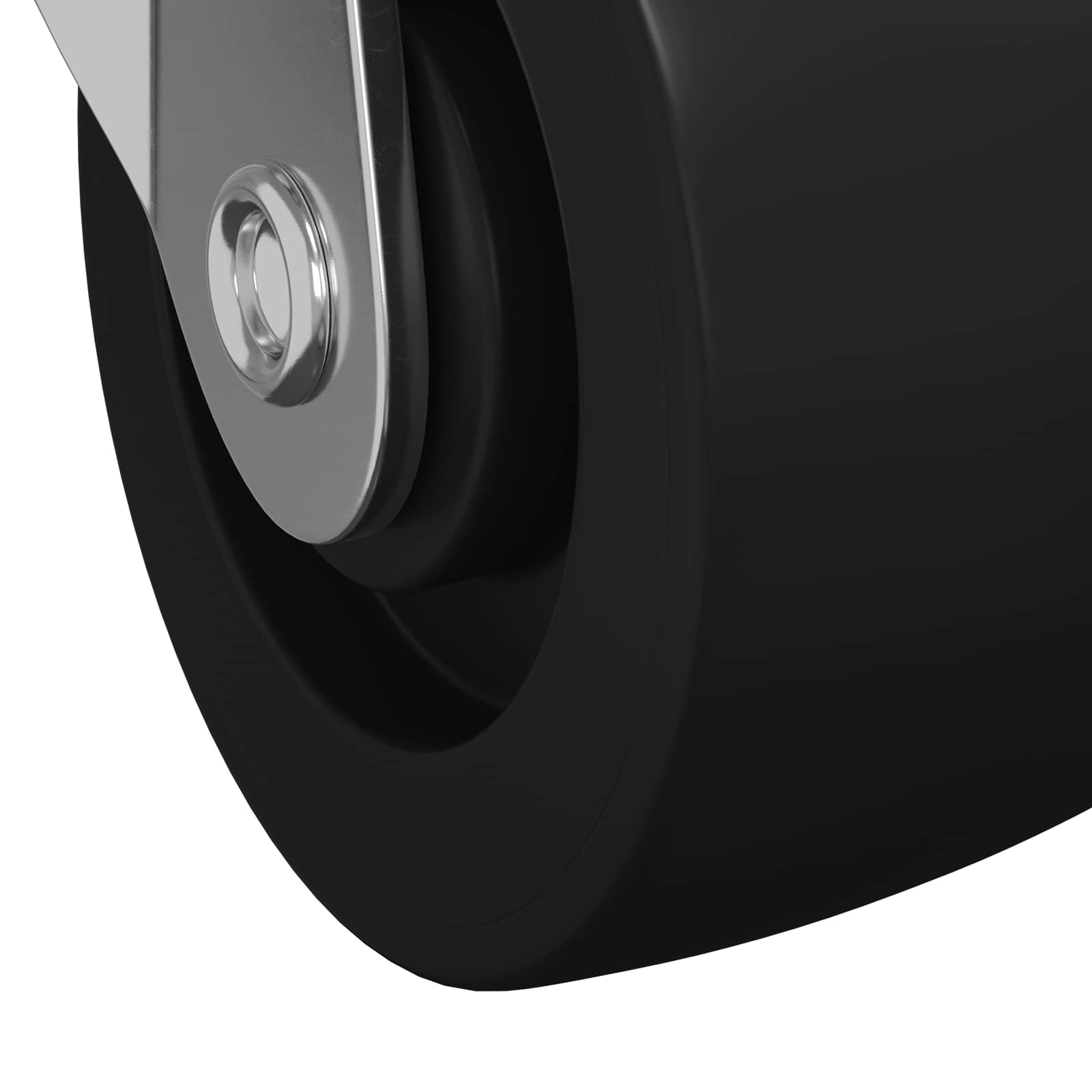 Swivel Castor 2 pcs Silver 60 x 60 x 50 mm Iron and nylon