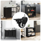 Casters 12 pcs Black M6 x 1.5 mm Iron and Nylon