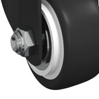 Swivel Castor 2 pcs Black M6 mm Iron and nylon