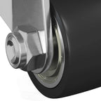 Caster 2 pcs Silver 50 mm Nylon