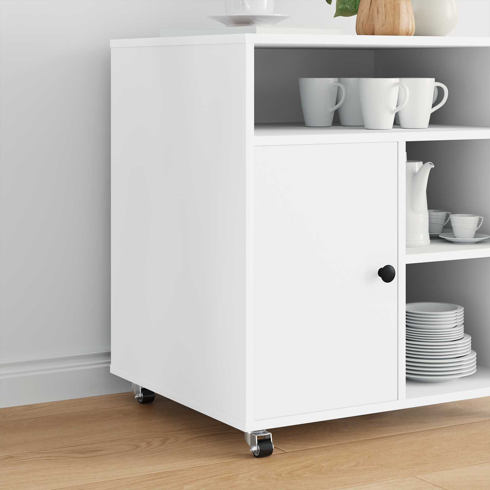 Caster 2 pcs Silver 50 mm Nylon