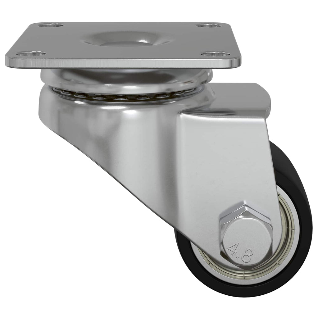 Caster 2 pcs Silver 50 mm Nylon