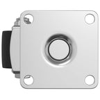 Caster 2 pcs Silver 50 mm Nylon