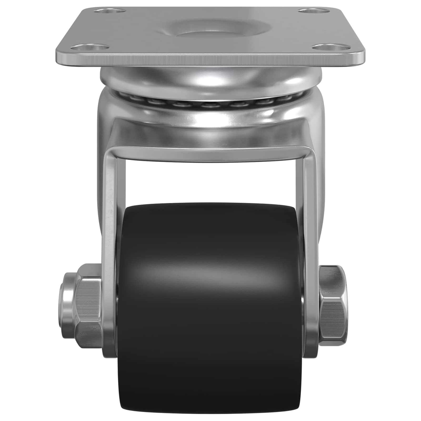 Caster 12 pcs Silver 50 mm Nylon