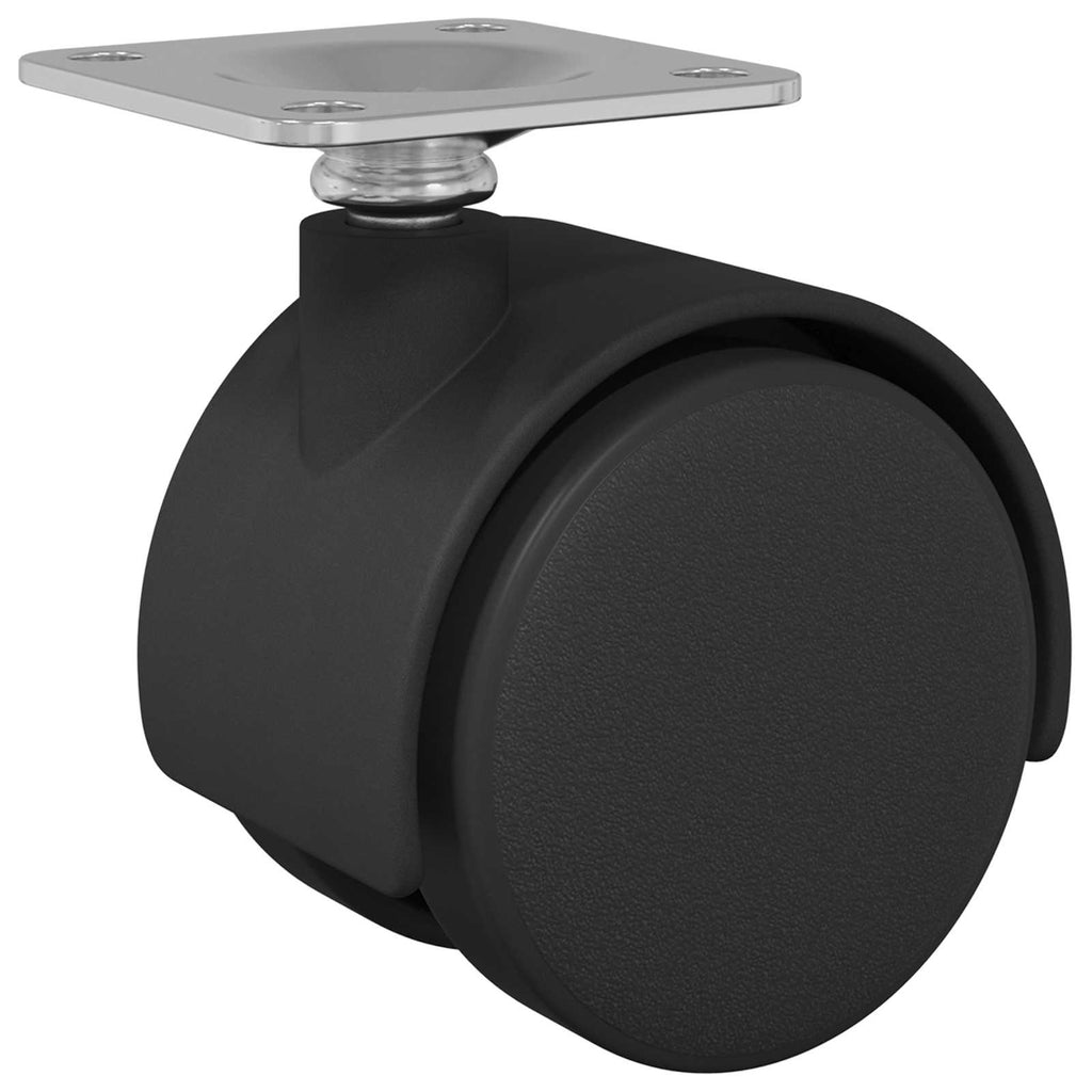 Swivel Castor 2 pcs Black 54 mm Iron and PP