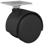 Swivel Castor 2 pcs Black 54 mm Iron and PP