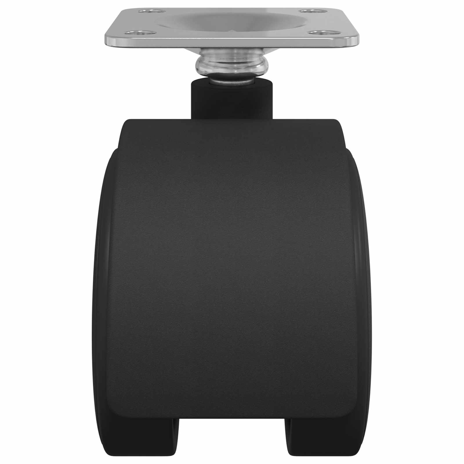 Swivel Castor 2 pcs Black 54 mm Iron and PP