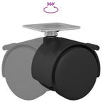 Castor Black Iron and Polypropylene