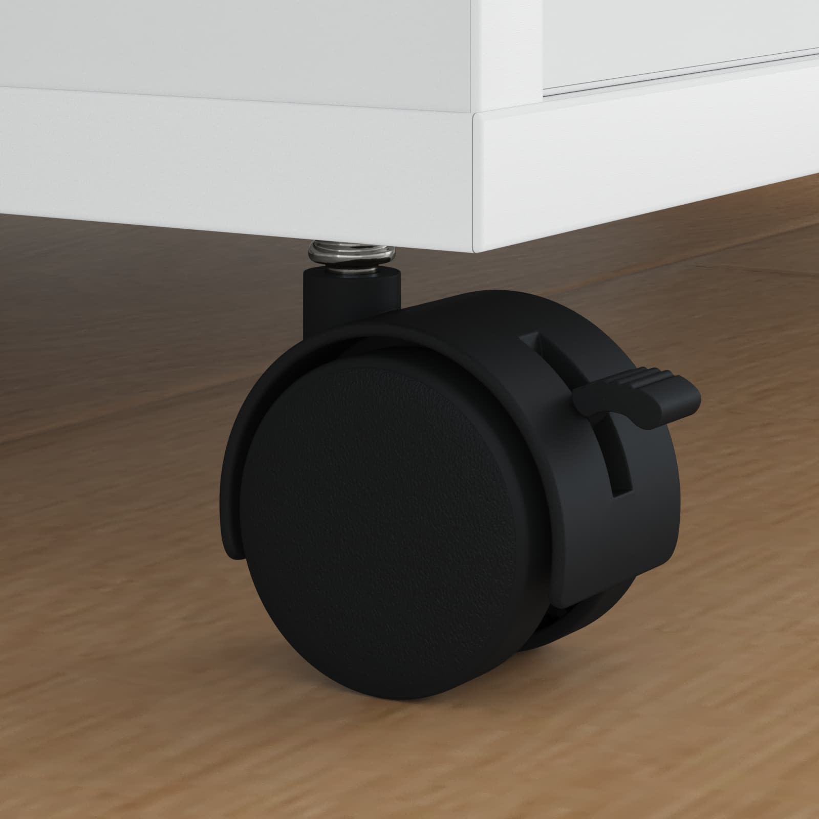 Castor Black Iron and Polypropylene