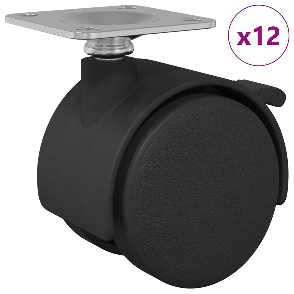 Castor Black Iron and Polypropylene