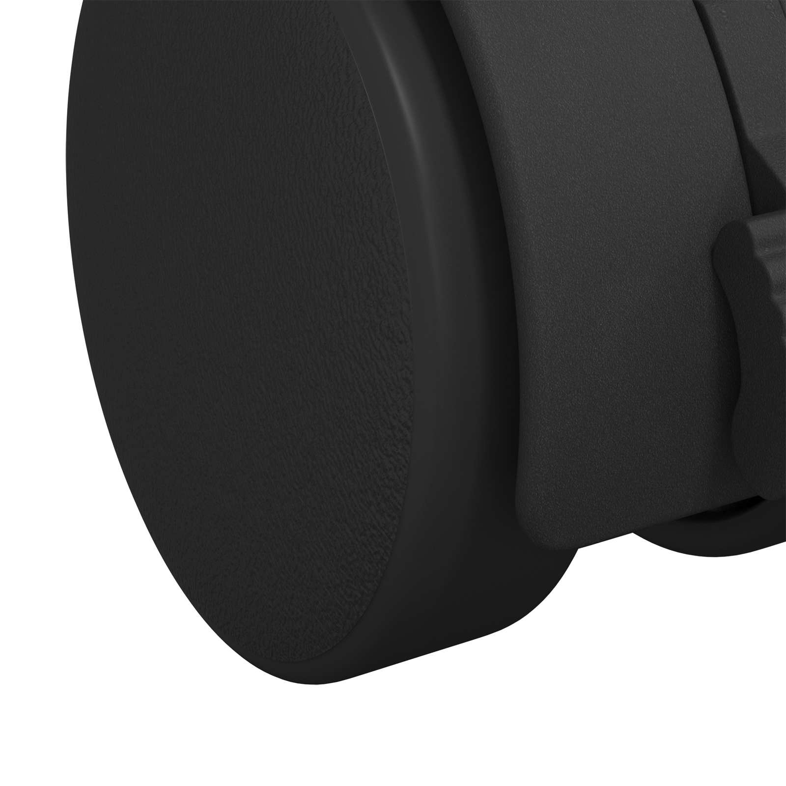 Caster 12 pcs Black and Silver 37.8 x 40 mm Iron and PP