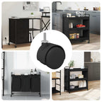 Caster 12 pcs Black and Silver 37.8 x 40 mm Iron and PP