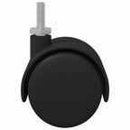 Casters 2 pcs Black 40.1 x 40.1 x 37.8 mm PP and Iron