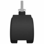 Casters 2 pcs Black 40.1 x 40.1 x 37.8 mm PP and Iron