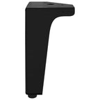 Furniture Feet 2 pcs Black 5.5 x 5.5 x 10 cm Iron