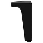 Furniture Feet 12 pcs Black 5.5 x 5.5 x 10 cm Iron