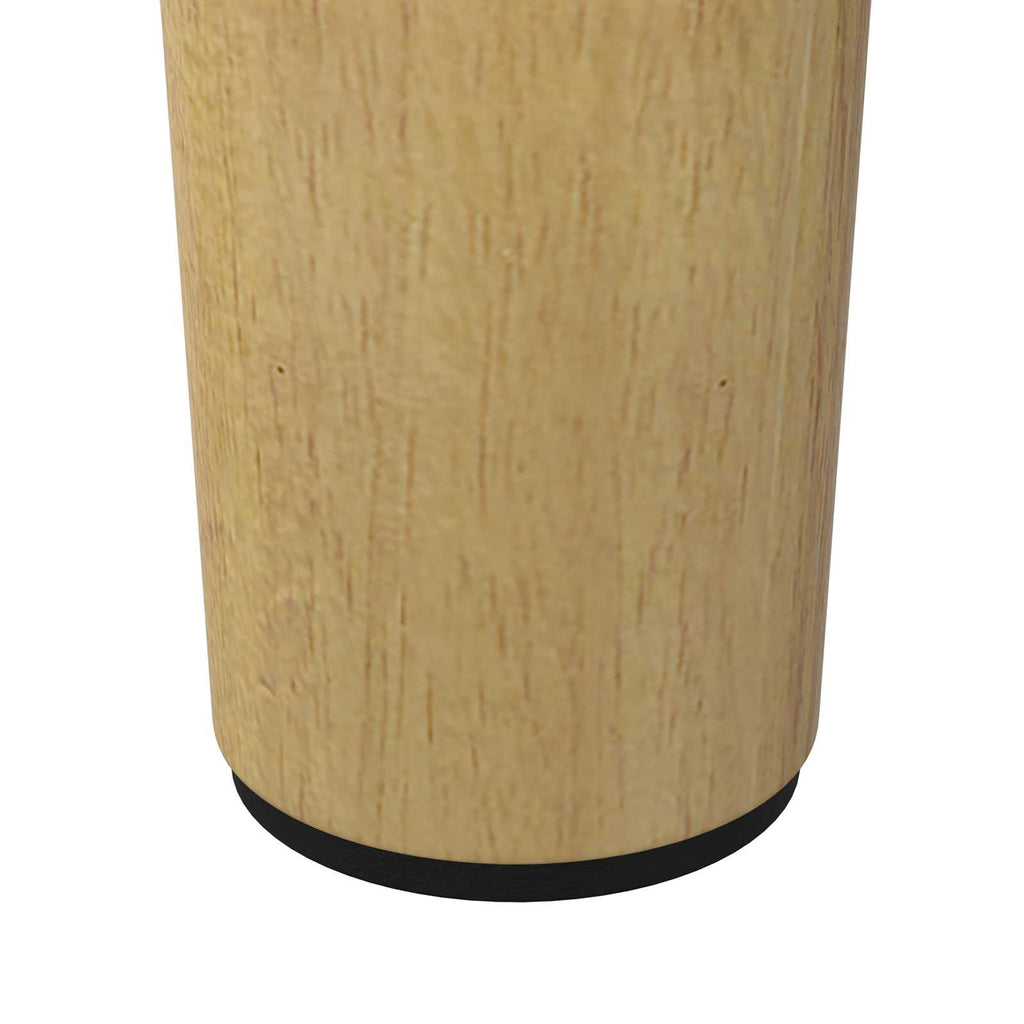 Furniture Feet 2 pcs Brown Ø 44 x 100 mm Solid Eucalyptus Wood