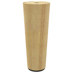 Furniture Feet 2 pcs Brown Ø 44 x 100 mm Solid Eucalyptus Wood