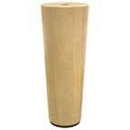 Furniture Feet 2 pcs Brown Ø 44 x 100 mm Solid Eucalyptus Wood