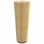 Furniture Feet 2 pcs Brown Ø 44 x 100 mm Solid Eucalyptus Wood