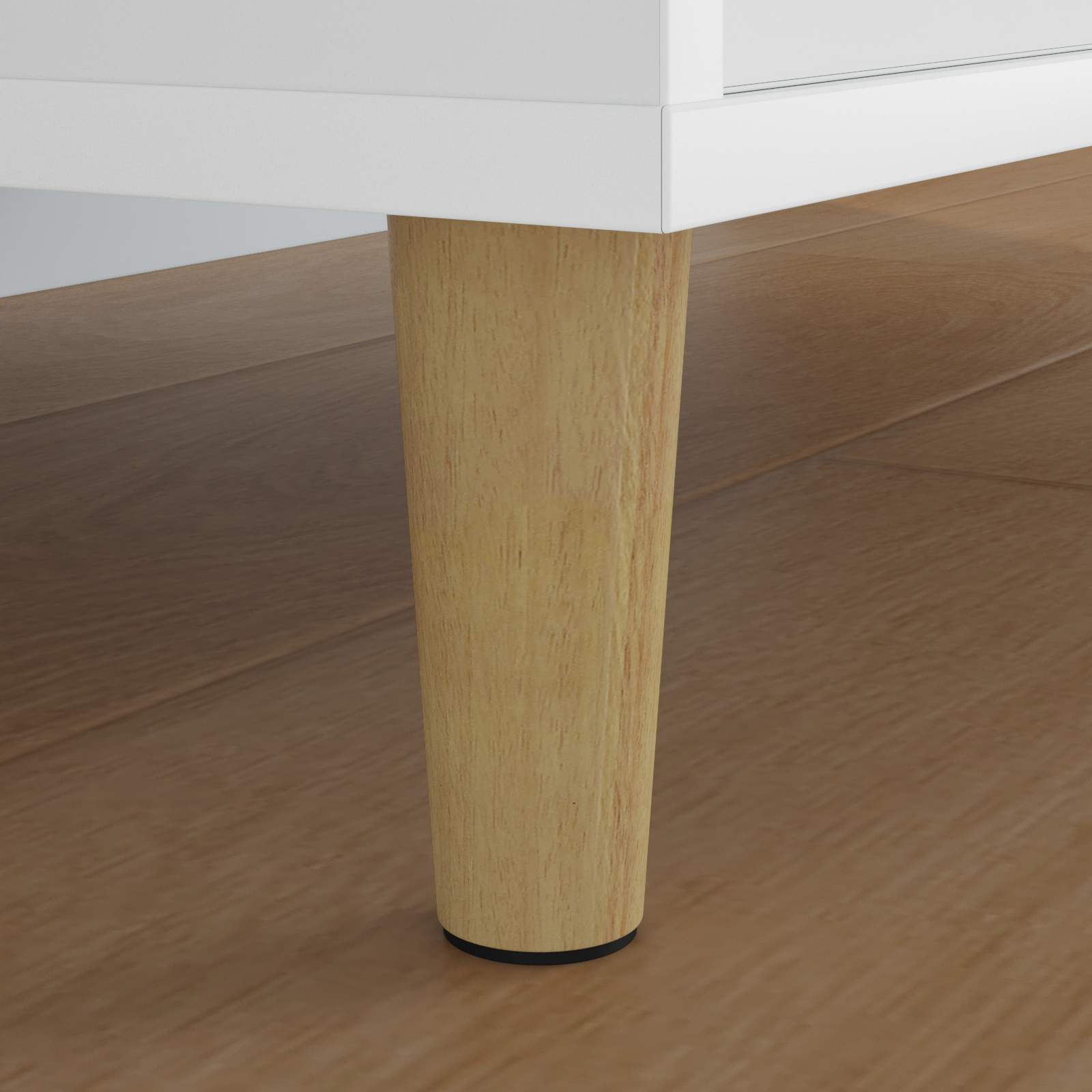 Furniture Feet 12 pcs Brown Ø 44 x 100 mm Solid Eucalyptus Wood